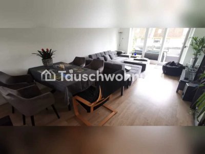 Tauschwohnung: Moderne Wohnung mit großem Balkon und offener Küche