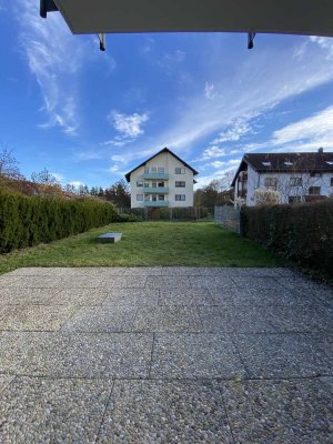 1 Zimmer Wohnung mit Terrasse und Garten