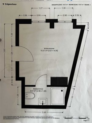 Möbliertes 1-Zimmer-Apartment in zentraler Lage von Sulzbach-Rosenberg – Verfügbar ab Januar
