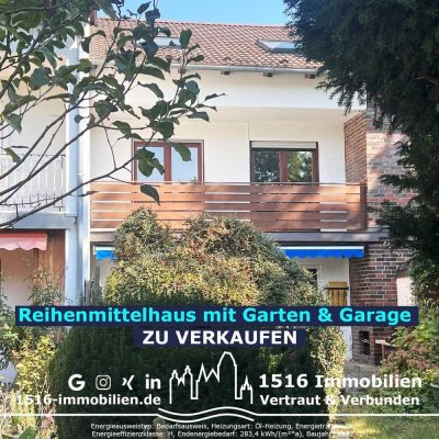 *** Provisionsfreies Reihenmittelhaus mit Garten - bereit für frischen Wind