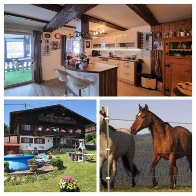 Volltreffer! Uriges Landhaus + Aussichtslage+ Pferdehaltung +Oberallgäu