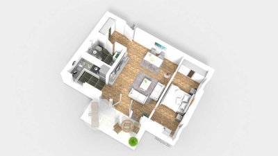 2-Zimmer-Terrassenwohnung in Berlin-Müggelheim