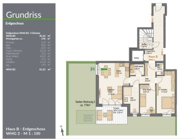 RESERVIERT! ETW mit 178m² Garten, Terrasse, Stellplatz, Süd/West-Ausr.