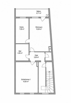 Helle 4-Zimmer-Wohnung mit 2 Balkonen und 2 Bädern in zentraler Lage