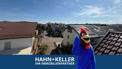 Ideale Gelegenheit! 2 Zimmer-Dachgeschosswohnung mit Ost-Balkon!
