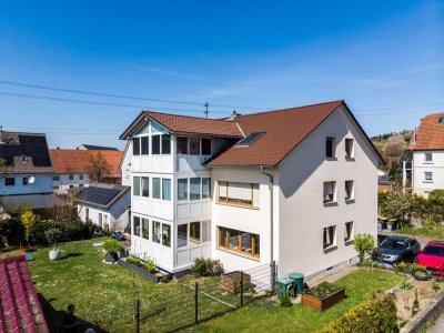 Ravensburg – Schicke 4,5-Zi.-Whg. mit riesigem Garten
im begehrten Ravensburger Süden…