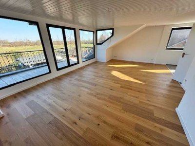 PULHEIM-SINNERSDORF: toprenovierte 3 Zimmer-Dachgeschoss-Wohnung in Feldrandlagel