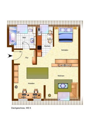 Südvorstadt-Bestlage: Ruhiges Apartment im Gartenhaus m.EBK zur Kapitalanlage 4,8% oder Eigennutzung