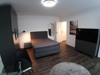 Exklusives vollmöbliertes 1 Zimmer Apartment mit Einbauküche in Darmstadt