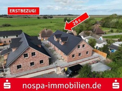 Neubau: Doppelhaushälfte mit Fernwärme und ca. 50 m² Ausbaureserve auf Nordstrand!