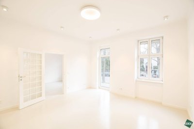 Erstbezug nach Sanierung: Hochwertige 3-Zimmer-Wohnung mit großem Garten nahe Gersthof