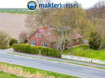 Ein Stück vom Paradies – Exklusives Landhaus mit Deichblick, Natur pur und zwei Wohneinheiten.