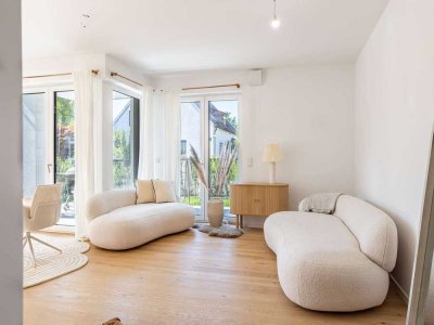 Lichterfüllter Wohntraum. 2-Zimmer-Erdgeschosswohnung mit Garten.