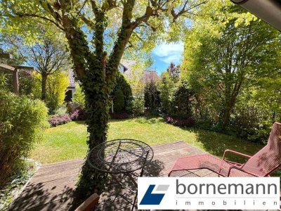Hardhöhe! Ruhige, beliebte Lage!  Freie DHH mit Südgarten + Garage!