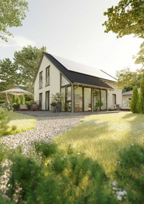 INKLUSIVE Wintergarten & Carport: Energiesparend, bezahlbar & gemütlich. Massivhaus in Gleichen