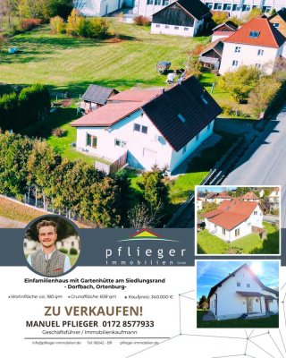 Familienfreundliches Einfamilienhaus am Siedlungsrand – mit großem Grundstück & Gartenhütte