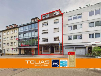Top-Investition in Pforzheim: Solides Wohn- und Geschäftshaus mit zusätzlichem Entwicklungsspielraum