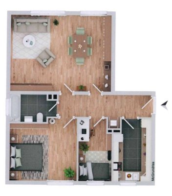 Gemütliche 3-Zi.-Wohnung in Wiesbaden!