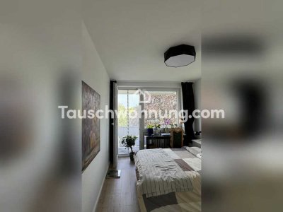 Tauschwohnung: Helle, kernsanierte Wohnung mit 2 Balkonen in Lörick – zum T