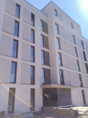 SACHSENHAUSEN im Park der Villa Mumm: Moderne 2 ZW, 62,91 qm,  EBK, Design-Duschbad,  große Terrasse