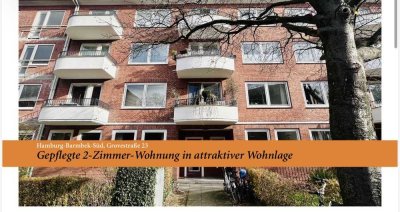 2 Zimmer Wohnung im EG mit Gartenmitbenutzung in Hamburg-Uhlenhorst