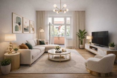 Stilvolle 1-Zimmer-Oase mit Balkon