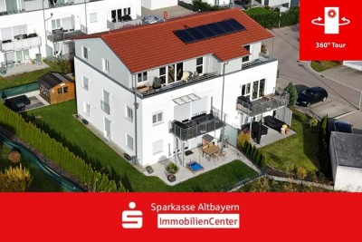 Alpenpanoramablick vom Balkon aus - exklusive barrierefreie Penthouse-Wohnung - frei ab 01.01.2026