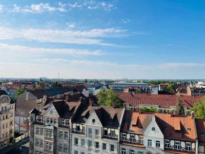 Über den Dächern von Fürth in Ihrer 2-Zimmer-Wohnung im 10.Obergeschoss