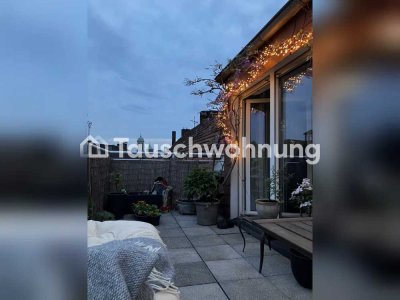 Tauschwohnung: Großzügige 2-Z-Wohnung mit Terasse über den Dächern der City