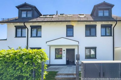 Moderne, ruhig gelegene 
4 Zi.-Dachterrassenwohnung in Mü.-Aubing - Wallbox und Kamin möglich!