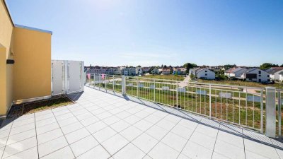 Wohnen mit Weitblick: 2-Zimmer-Wohnung mit Dachterrasse