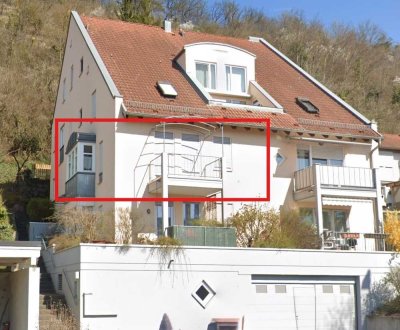 Teilmöblierte 1 Zi.-Whg. mit EBK, Balkon, Tiga-Stellplatz in Plochingen