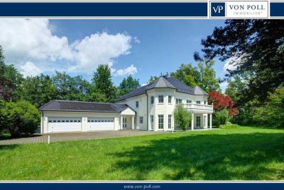 Exklusive Villa mit einzigartigem Baustil und parkähnlichem Grundstück