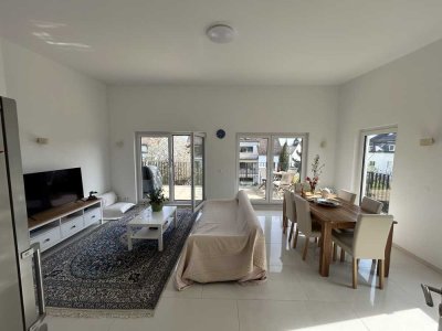 [Befristet] Voll möbliertes, luxuriöses 2-Zimmer Penthouse im 2. OG mit Balkon in Mainz-Bretzenheim
