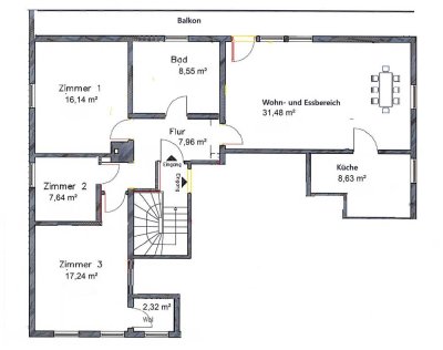 Kernsaniert - 4 Zimmer Wohnung mit Balkon für Familien