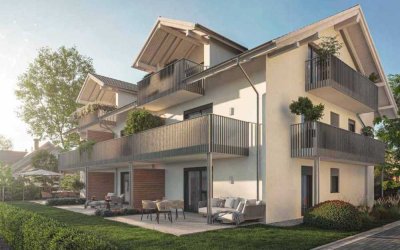 ***ERSTBEZUG NEUBAU*** Sonnige 2-Zimmer Wohnung mit Bergblick in Bernau am Chiemsee