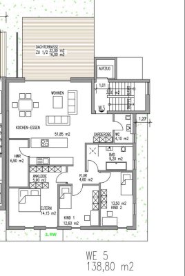 Penthousewohung mit großer Dachterrasse  in Schweich-Stadtmitte