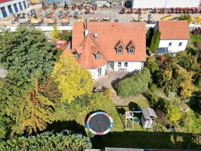 Einzigartiges Massivhaus mit Turm & neuer Pelletheizung  – 173 m² Familien-Glück!