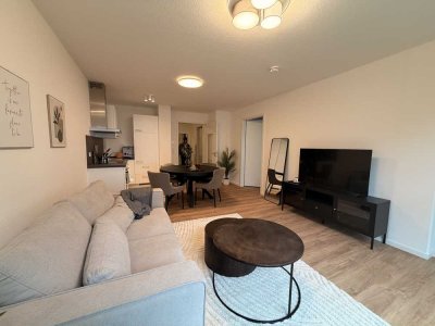 Erstbezug: Stilvolle vollmöblierte 2-Zimmer-Neubauwohnung in Offenbach – mit Balkon