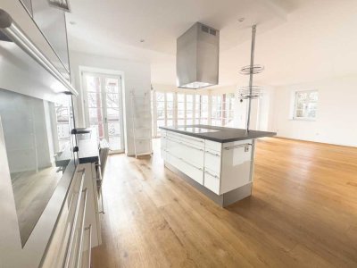 Exklusive 4-Zimmer-Erdgeschosswohnung mit Südveranda und Gartenanteil in zentraler Lage von Tutzing