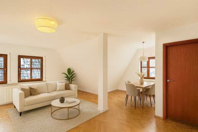 Lichtdurchflutete Maisonette mit schöner Aufteilung und gemütlicher Atmosphäre