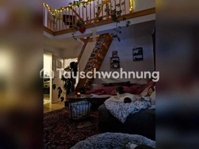 Tauschwohnung: Offene Maisonette Wohnung gegen mind. 3 Zimmer, ab 80qm