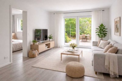 � Wenn Wohnungssuche plötzlich Spaß macht: 2 Zimmer, Garten und Stellplatz