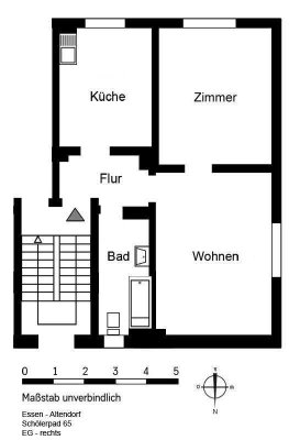 2-Zimmer-Wohnung in Essen Altendorf