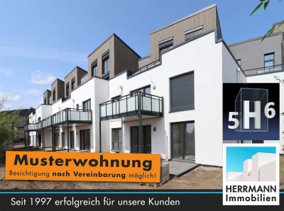 5H6 - Kompakte und gut vermietbare 2-Zimmer-Neubau-Wohnung mit Balkon im 1. OG  inkl.  Stellplatz