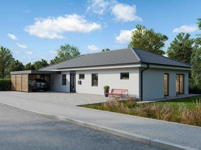 Wohnen auf einer Ebene im Streif Haus Bungalow
