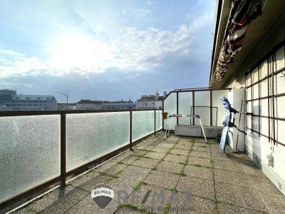"4-Zimmer-Dachterrassenwohnung mit 2 Terrassen &amp; Mieteinnahmen bis Ende 2026"