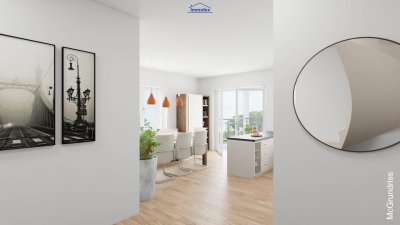 NEUBAU - Sonnige Maisonette Wohnung mit Dachterrasse in TOP Lage