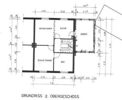 Dachgeschosswohnung - 3 Zimmer zu vermieten