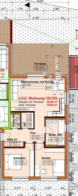 Attraktive 3,5-Zimmer Erdgeschosswohnung mit TerasseGarten in Ebenweiler